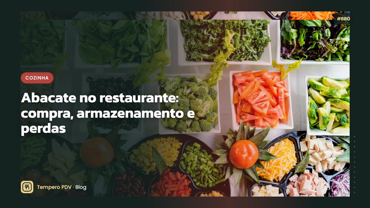 Abacate na cozinha do restaurante