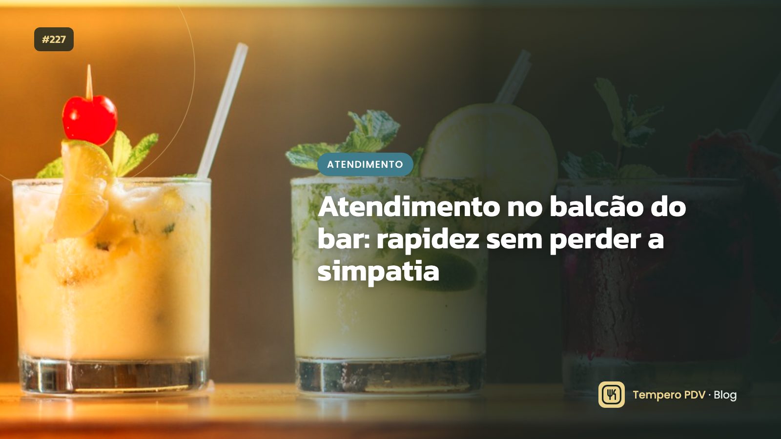 Barman servindo drinks no balcão