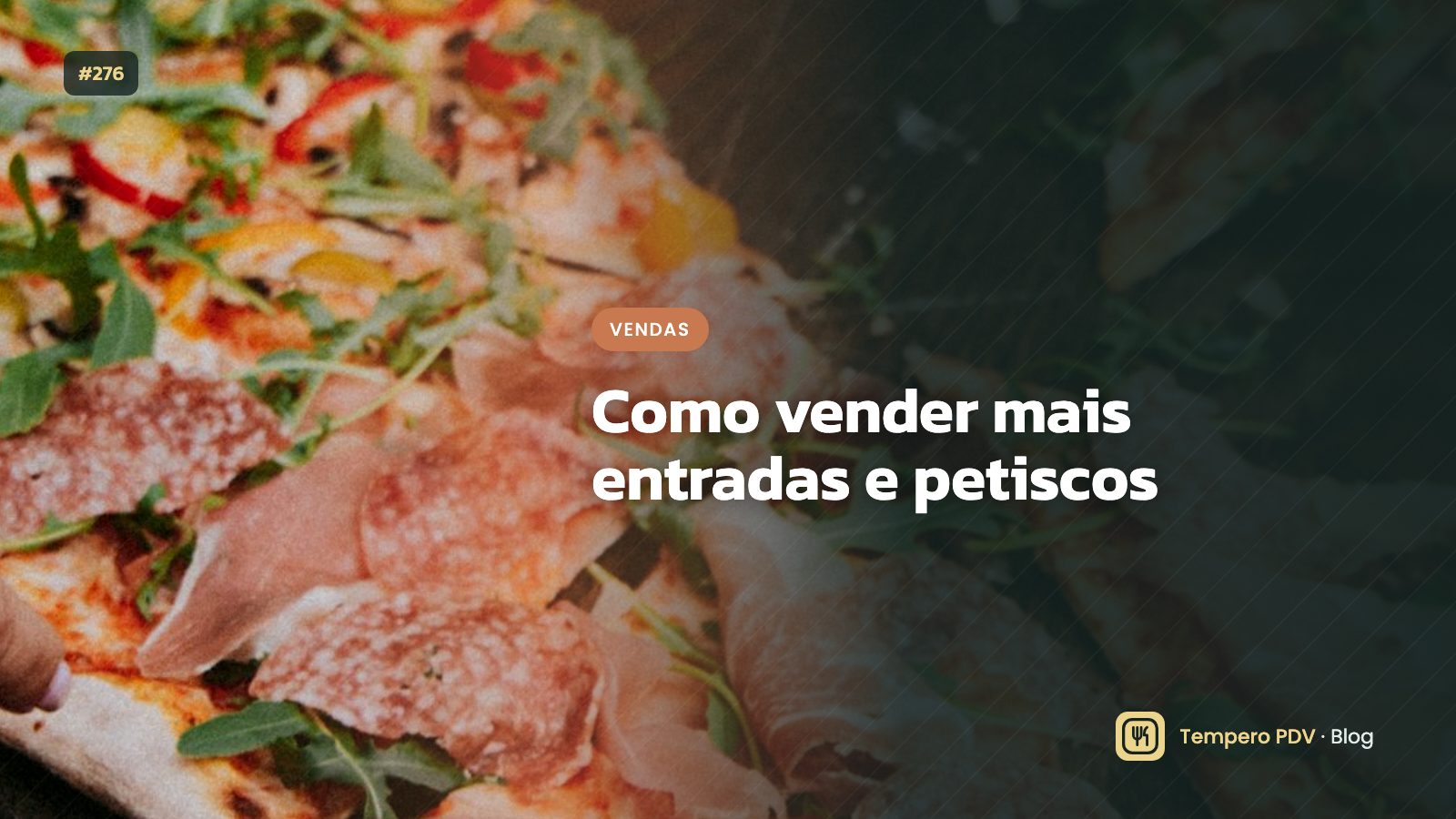 Porção de entrada no centro da mesa