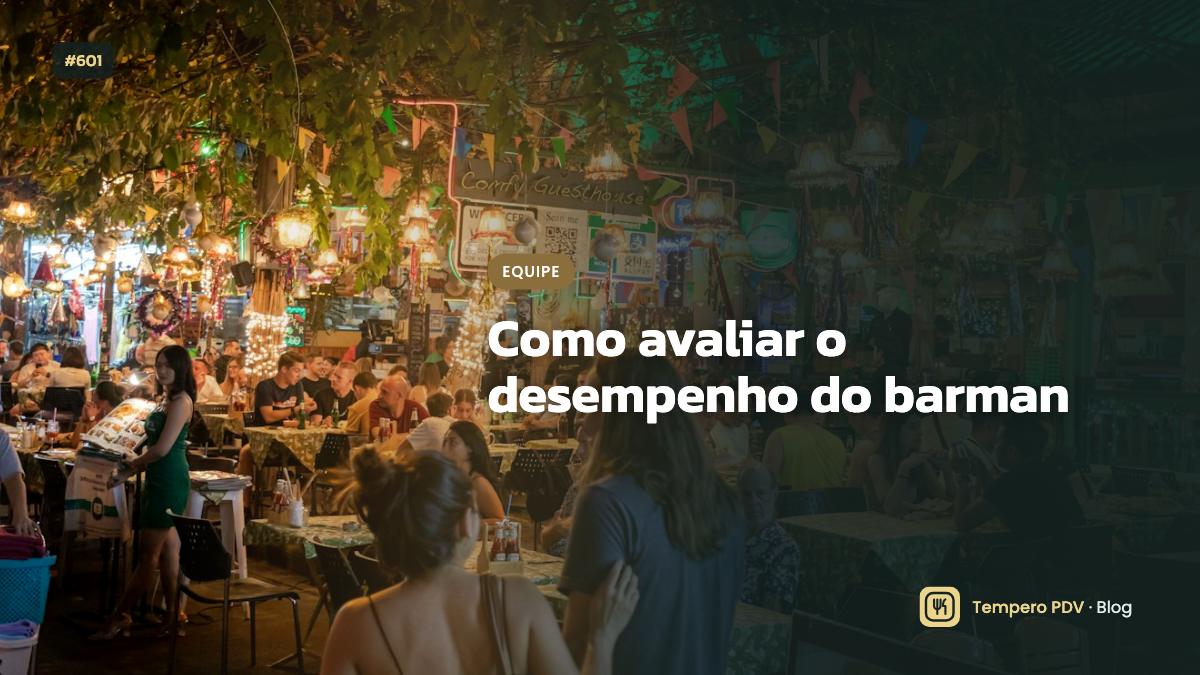 Barman no restaurante