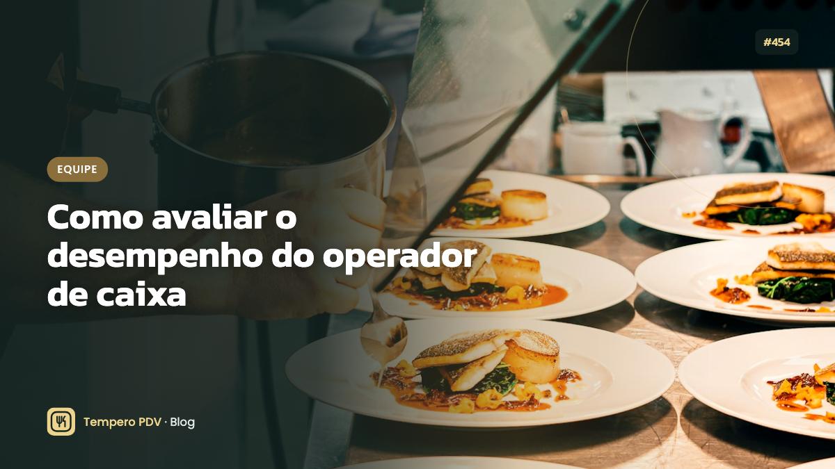 Operador de caixa no restaurante