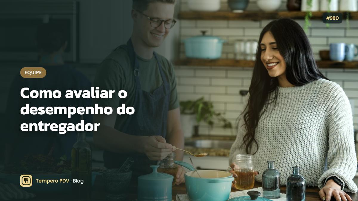 Entregador no restaurante