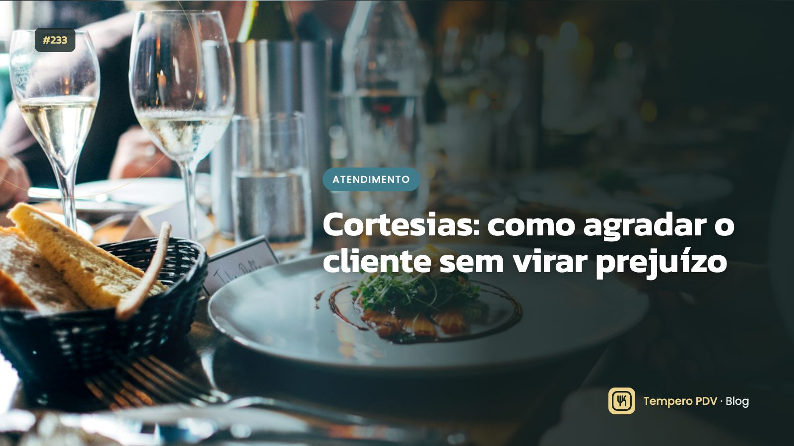 Sobremesa servida com vela de cortesia