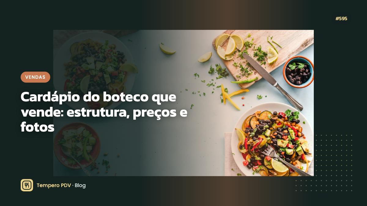 Cardápio do boteco que vende: estrutura, preços e fotos