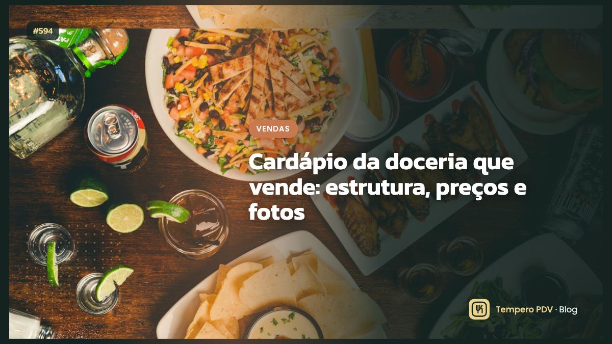 Cardápio da doceria que vende: estrutura, preços e fotos