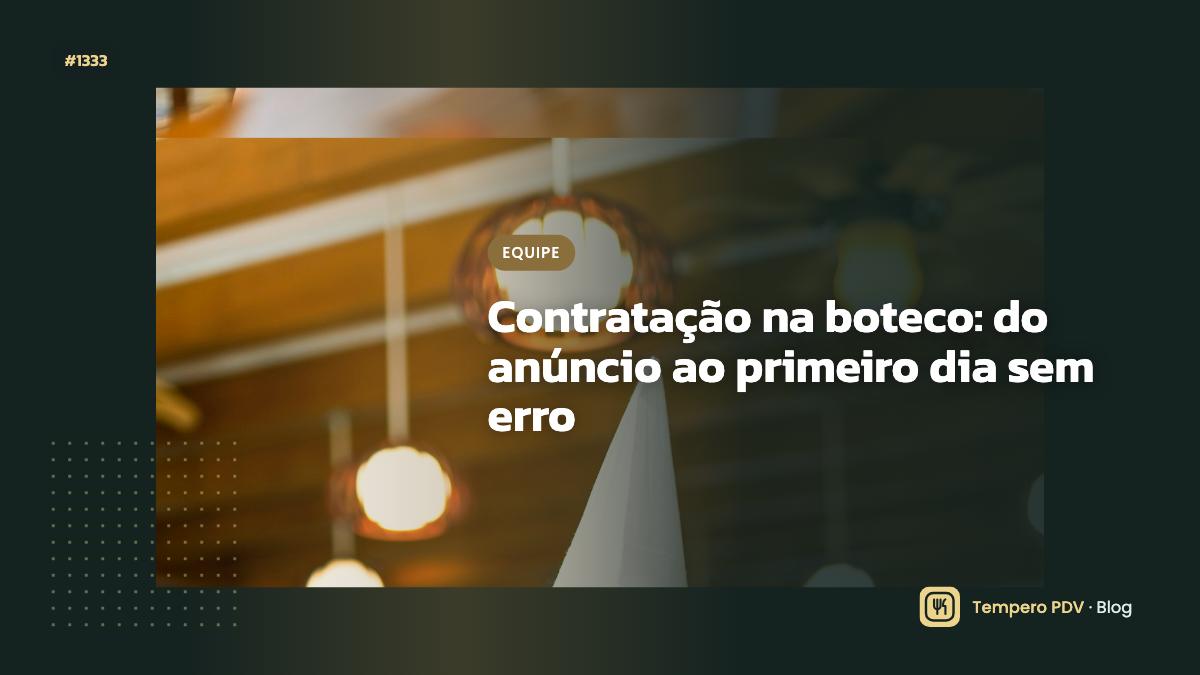 Contratação na boteco: do anúncio ao primeiro dia sem erro