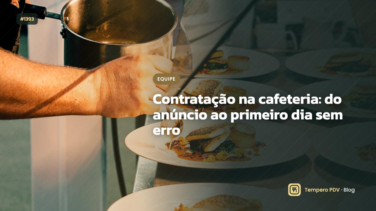 Contratação na cafeteria: do anúncio ao primeiro dia sem erro