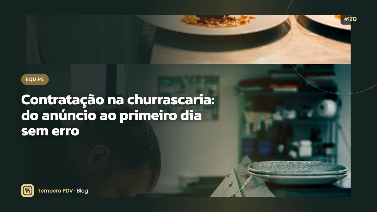Contratação na churrascaria: do anúncio ao primeiro dia sem erro