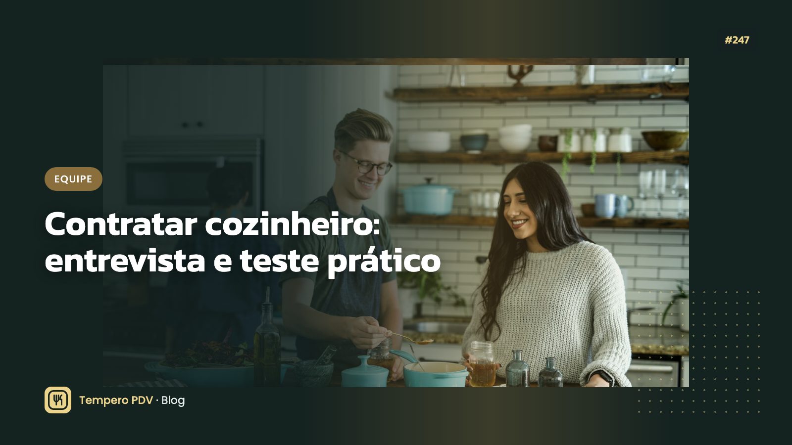 Candidato preparando prato em teste prático