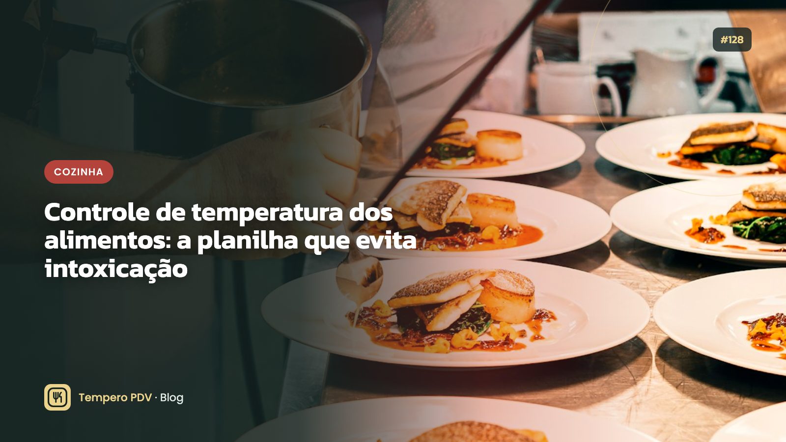 Termômetro em alimento na cozinha