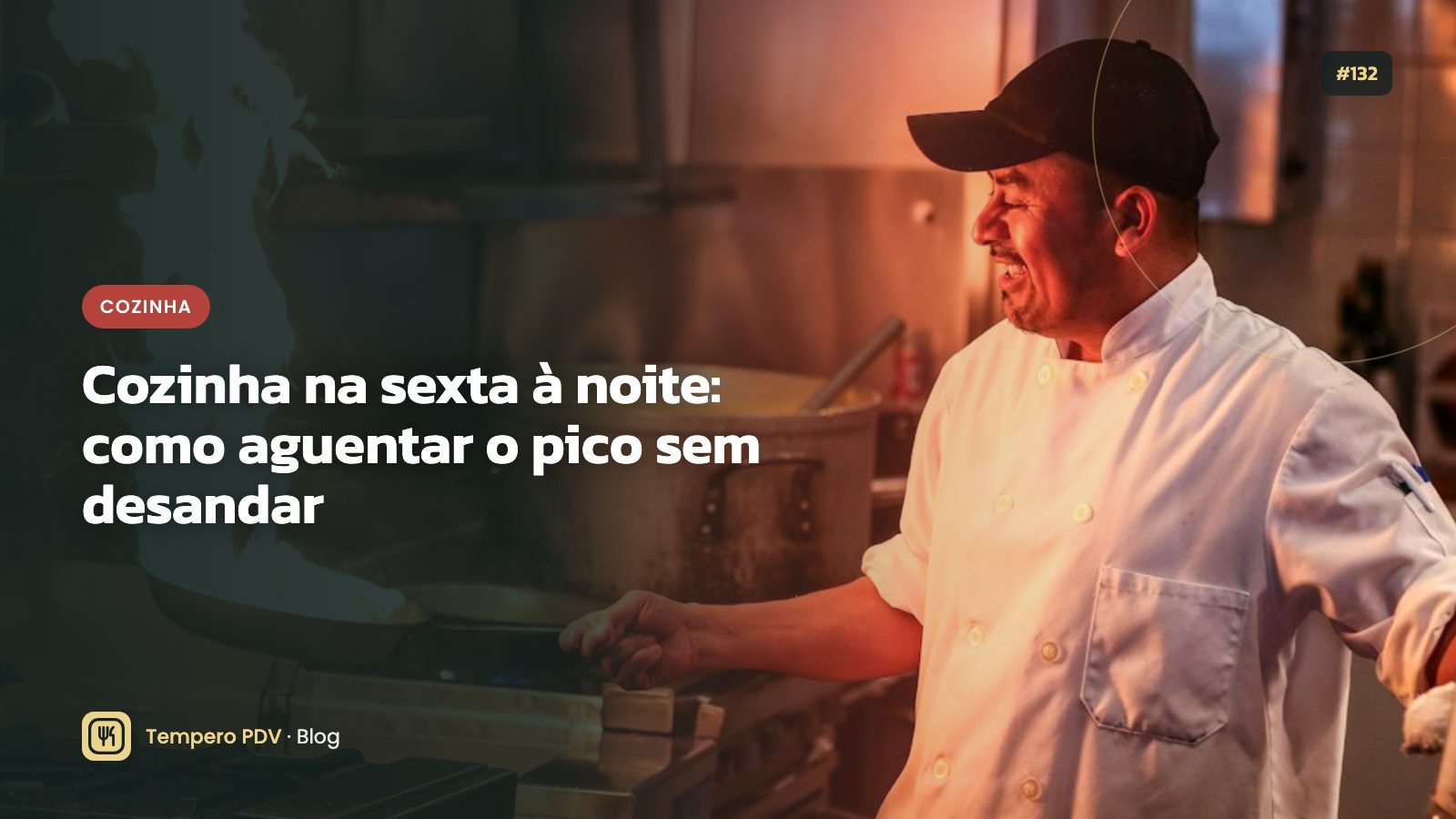 Cozinha em movimento intenso