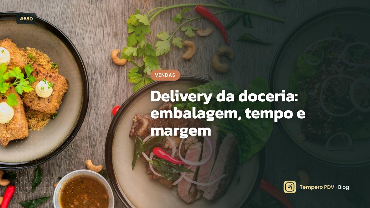 Delivery da doceria: embalagem, tempo e margem
