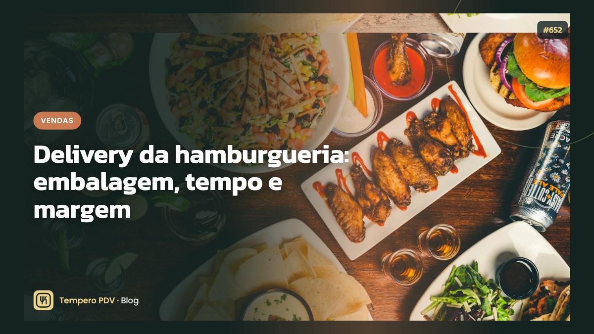 Delivery da hamburgueria: embalagem, tempo e margem