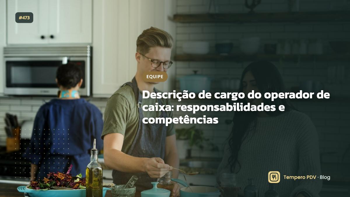 Operador de caixa no restaurante