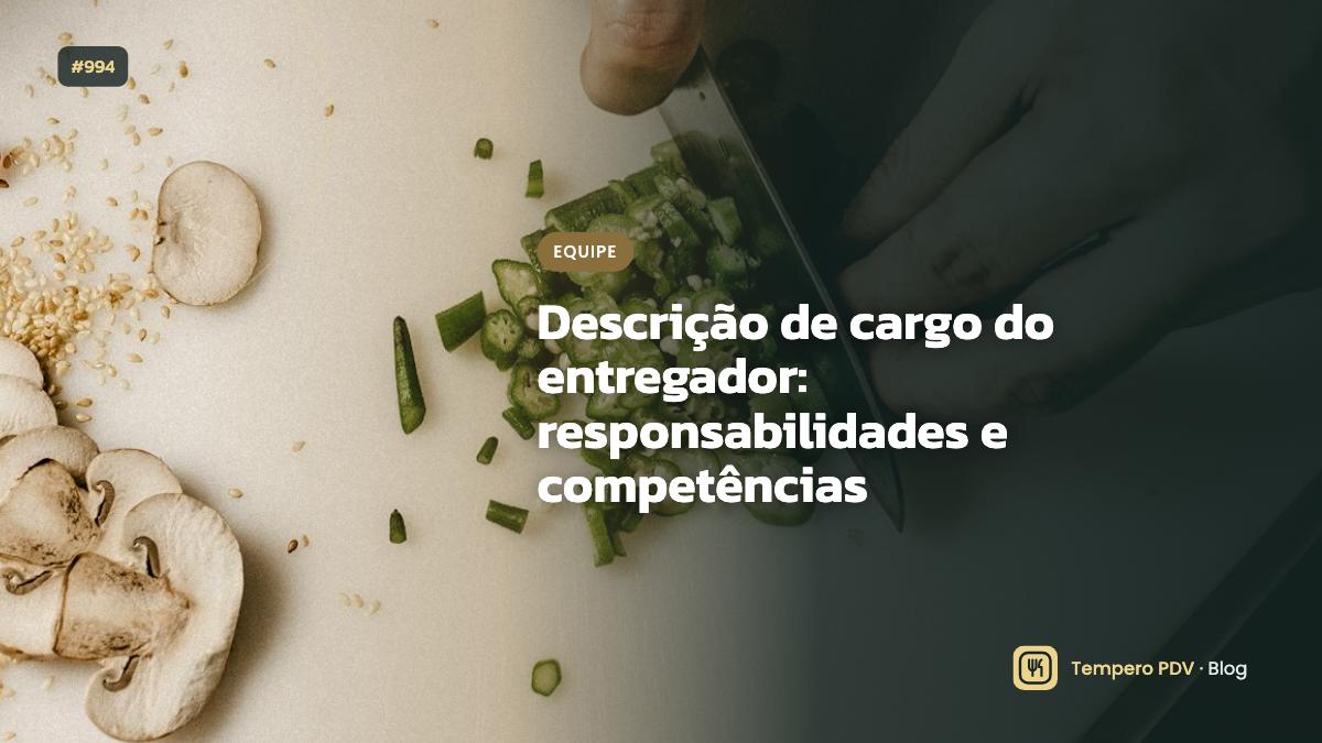 Entregador no restaurante