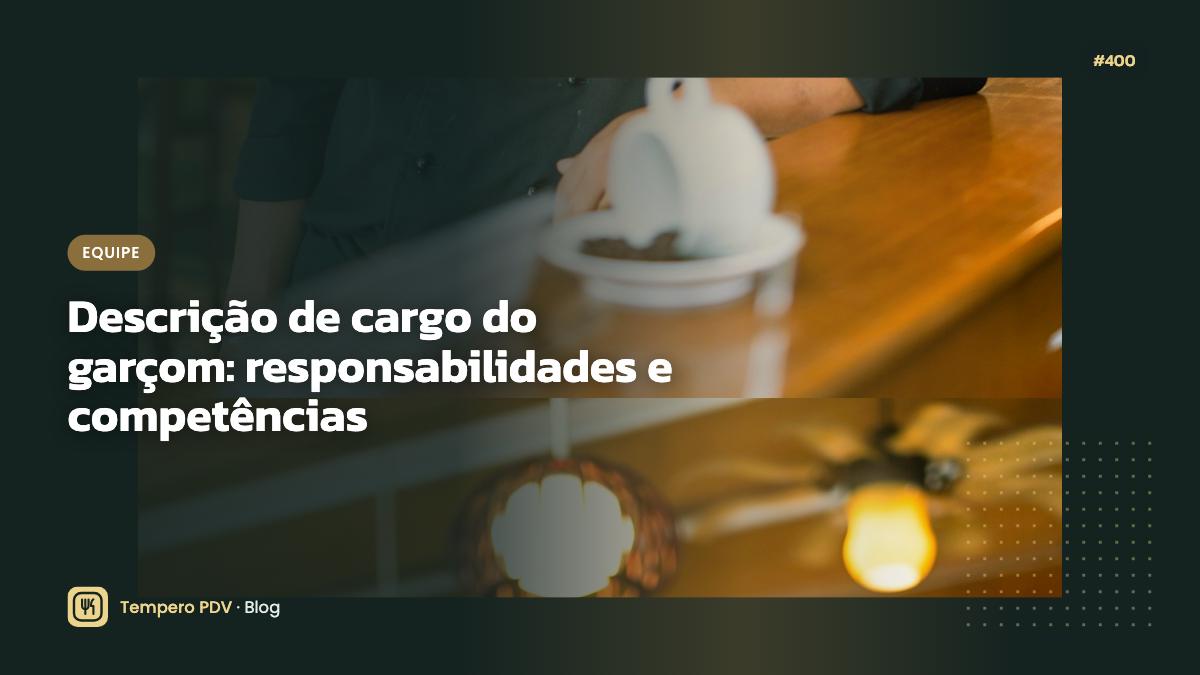 Garçom no restaurante