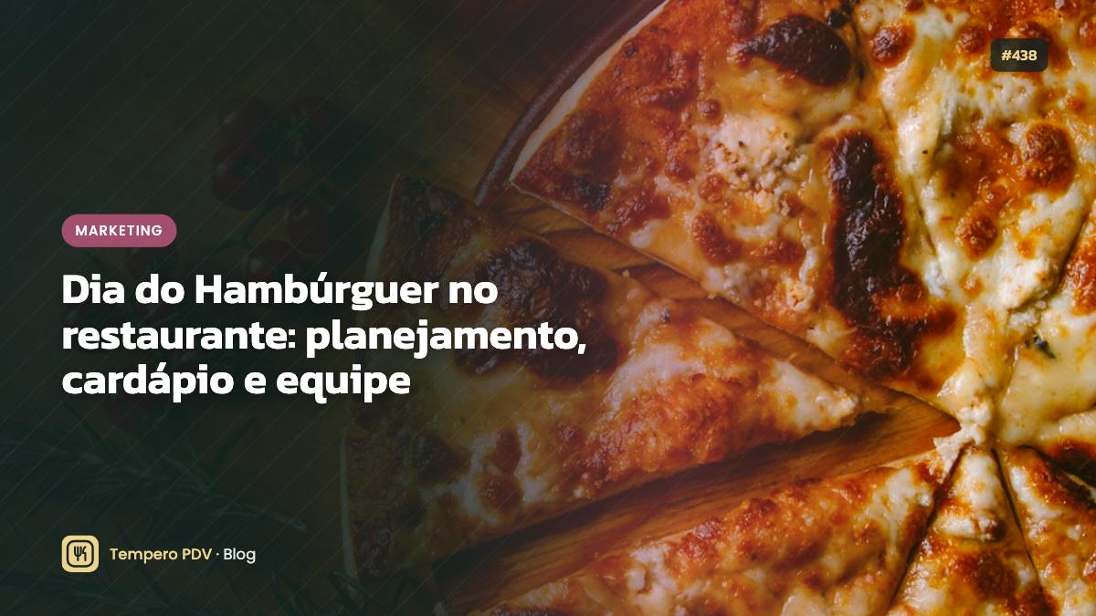 Dia do Hambúrguer no restaurante
