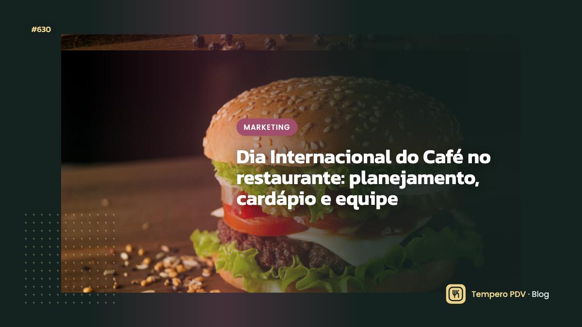 Dia Internacional do Café no restaurante