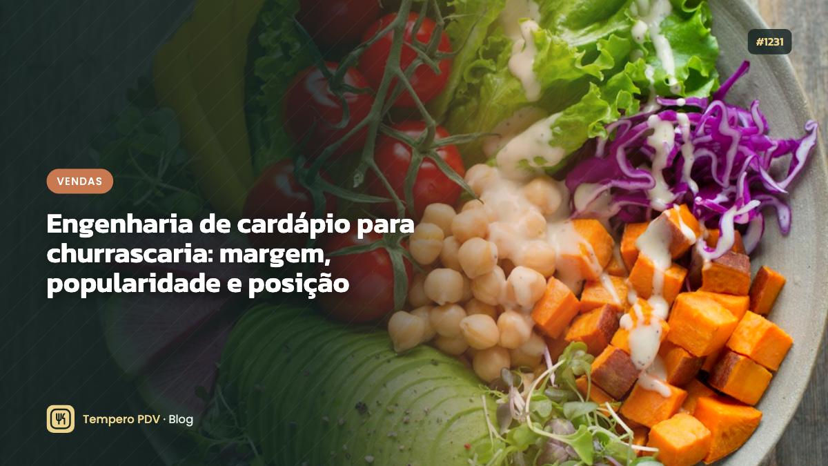 Engenharia de cardápio para churrascaria: margem, popularidade e posição