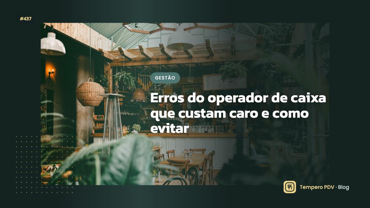 Operador de caixa no restaurante