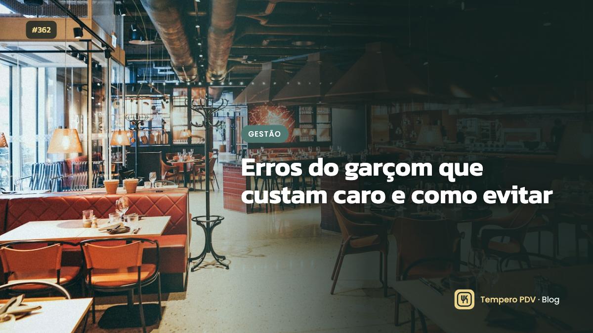 Garçom no restaurante