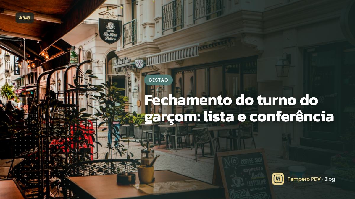 Garçom no restaurante