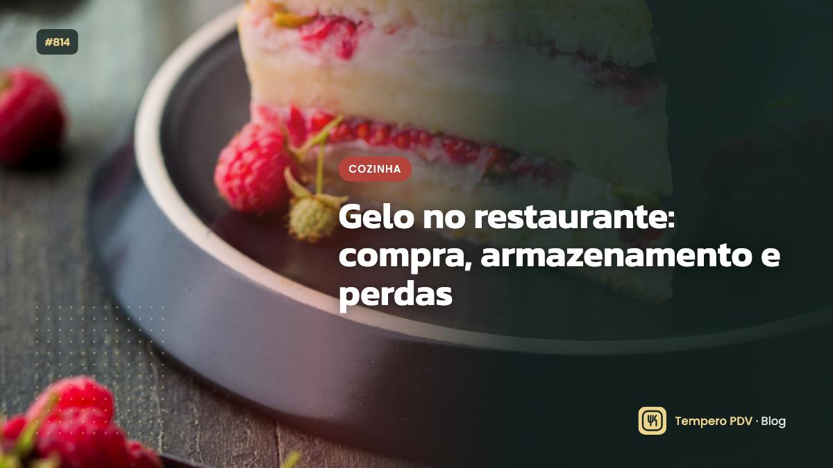 Gelo na cozinha do restaurante