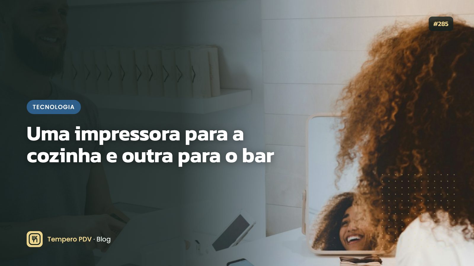 Impressora térmica imprimindo pedido na cozinha