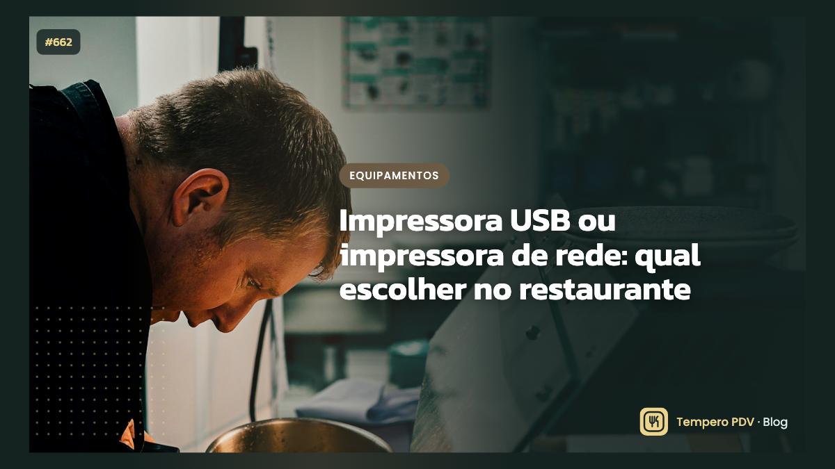 Impressora USB ou impressora de rede