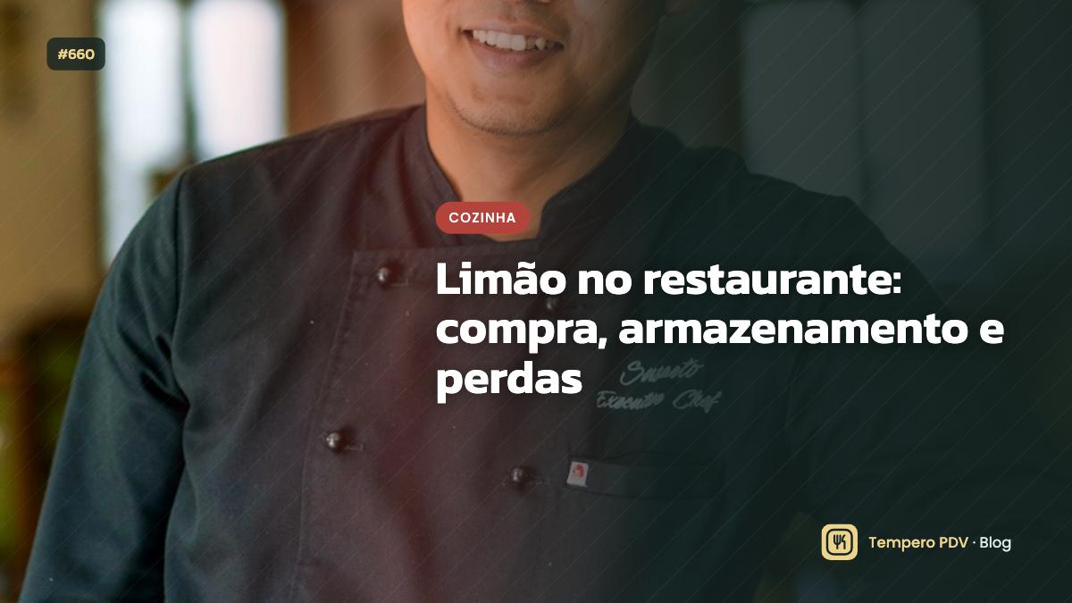 Limão na cozinha do restaurante