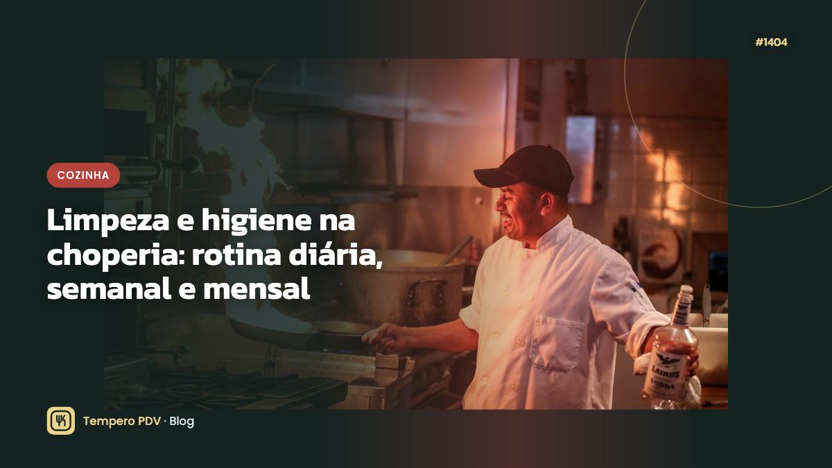 Limpeza e higiene na choperia: rotina diária, semanal e mensal