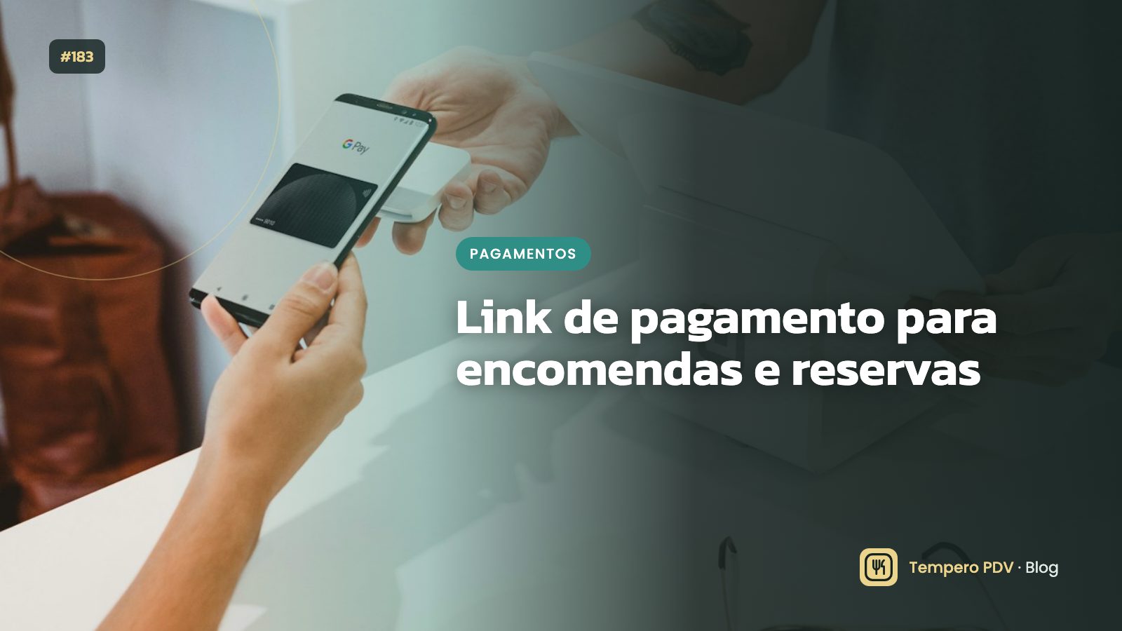 Celular com tela de pagamento por link
