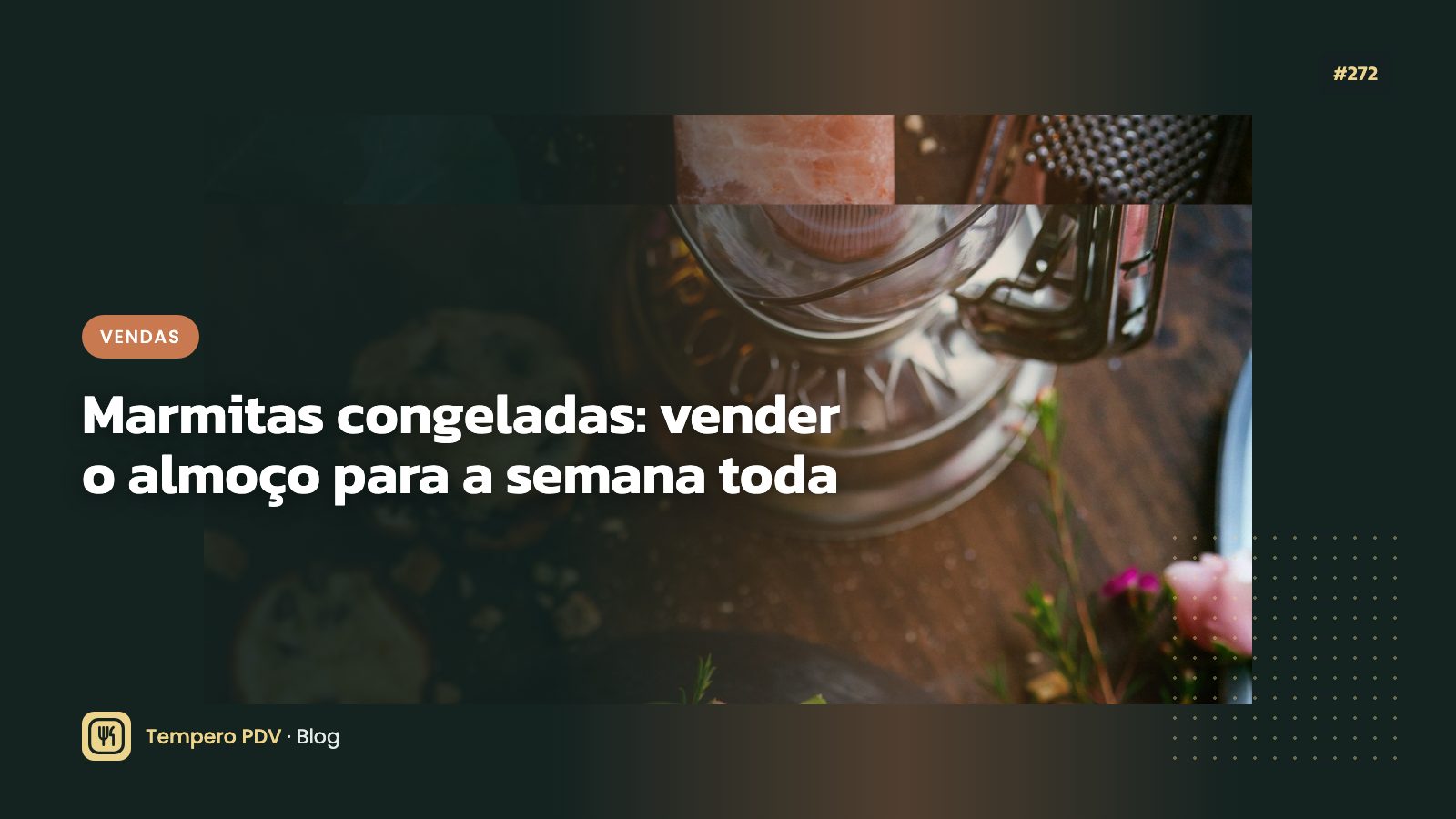 Marmitas congeladas empilhadas e etiquetadas
