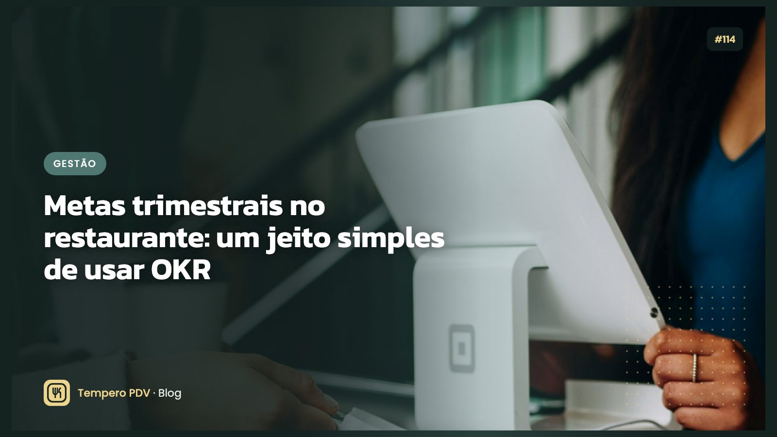 Quadro de metas na parede da cozinha
