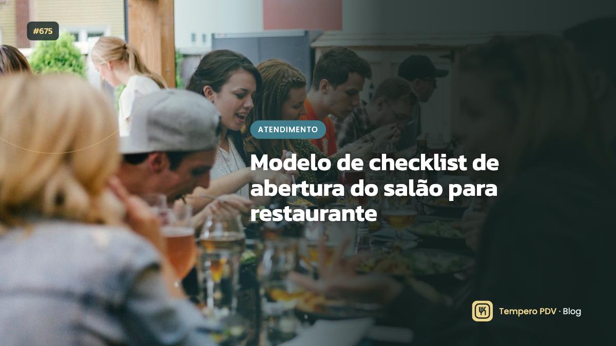 Modelo de checklist de abertura do salão