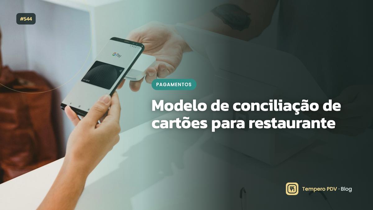 Modelo de conciliação de cartões