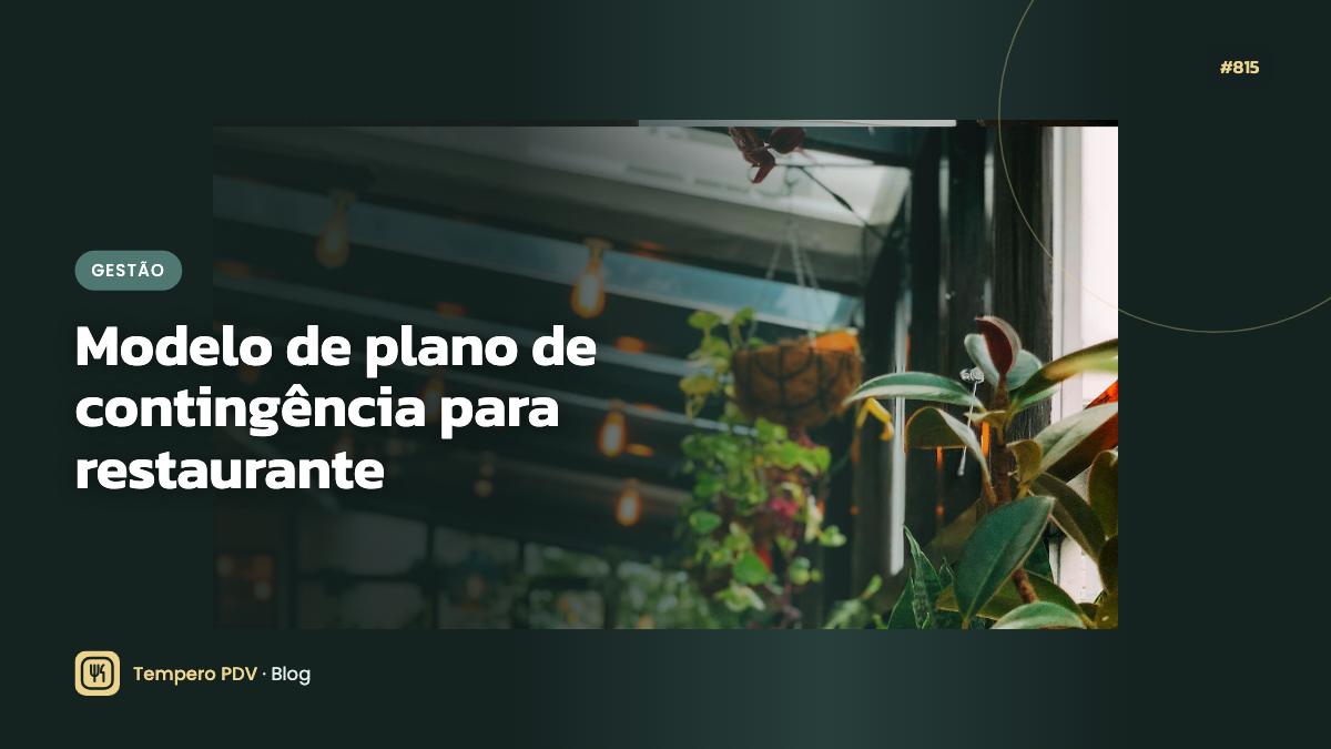 Modelo de plano de contingência