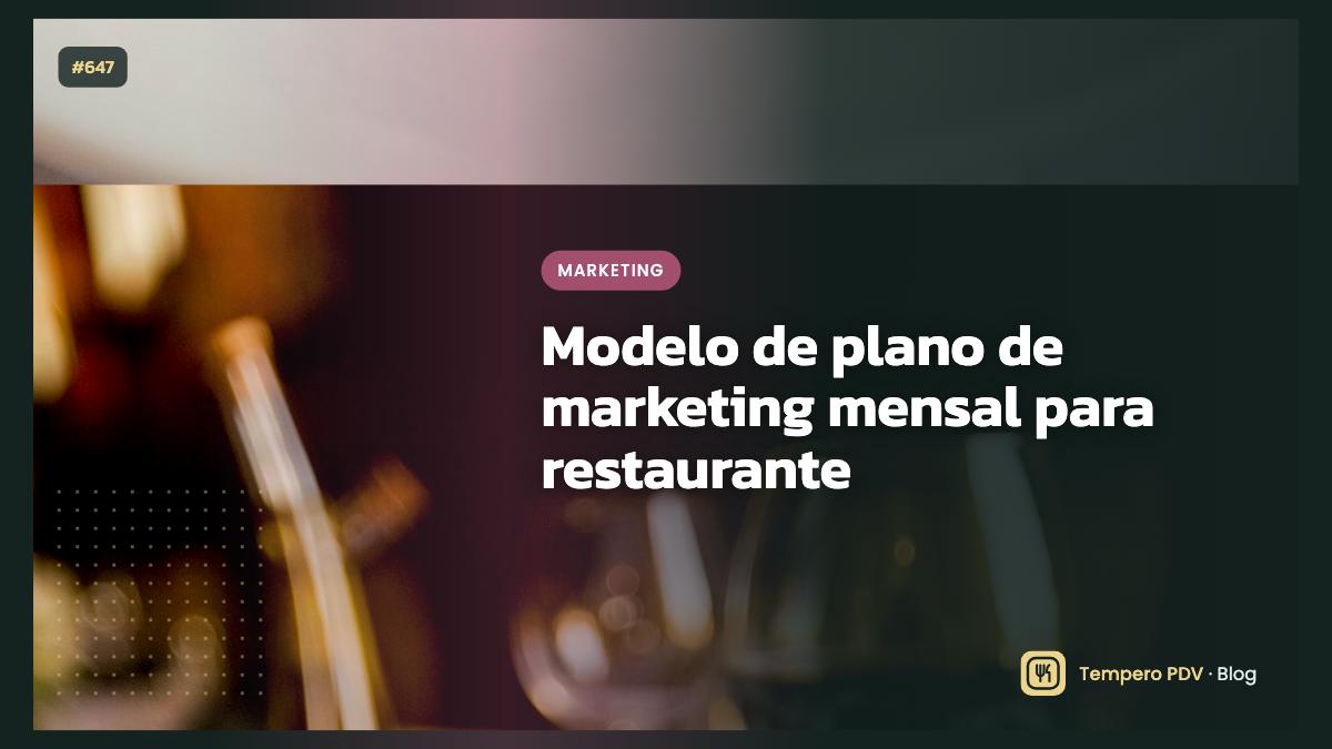 Modelo de plano de marketing mensal