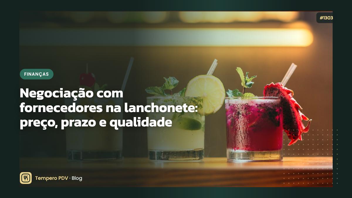 Negociação com fornecedores na lanchonete: preço, prazo e qualidade