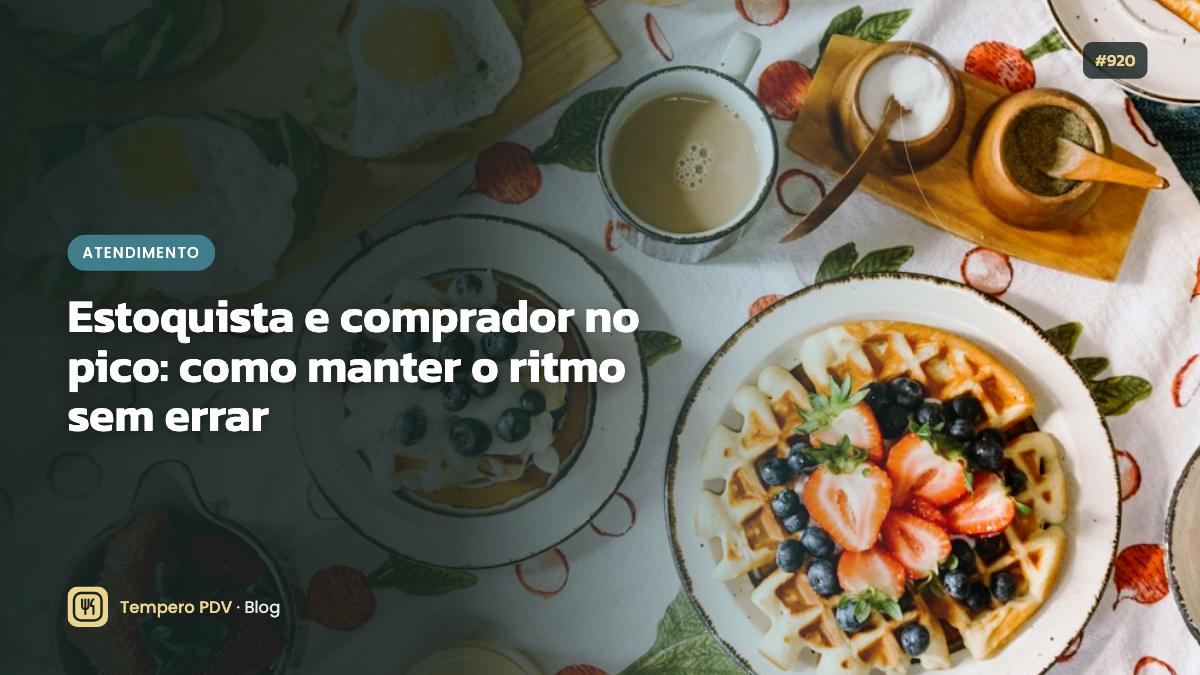 Estoquista e comprador no restaurante