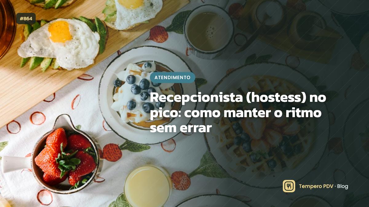 Recepcionista (hostess) no restaurante