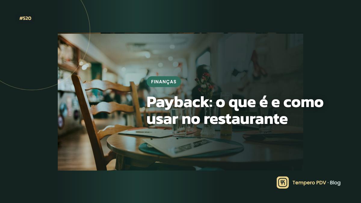Glossário do restaurante: Payback