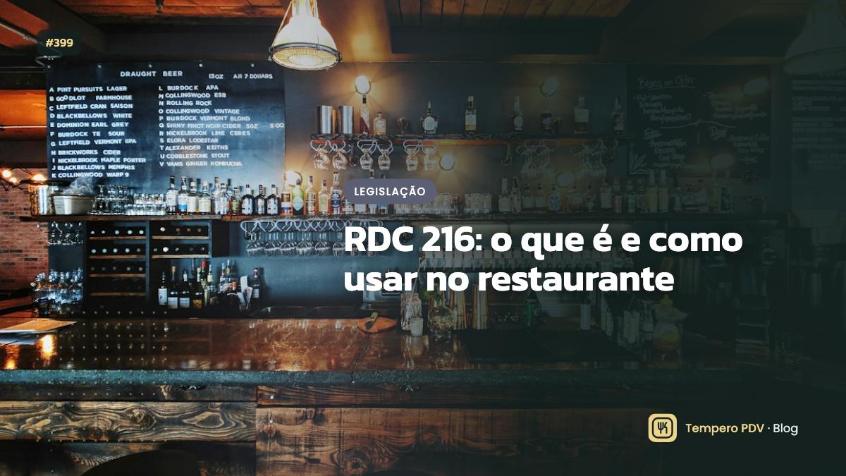 Glossário do restaurante: RDC 216