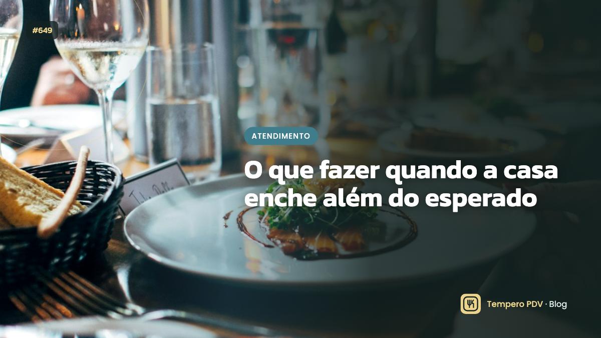 O que fazer quando a casa enche além do esperado