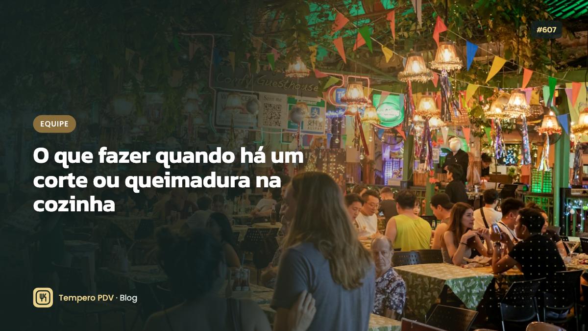 O que fazer quando há um corte ou queimadura na cozinha