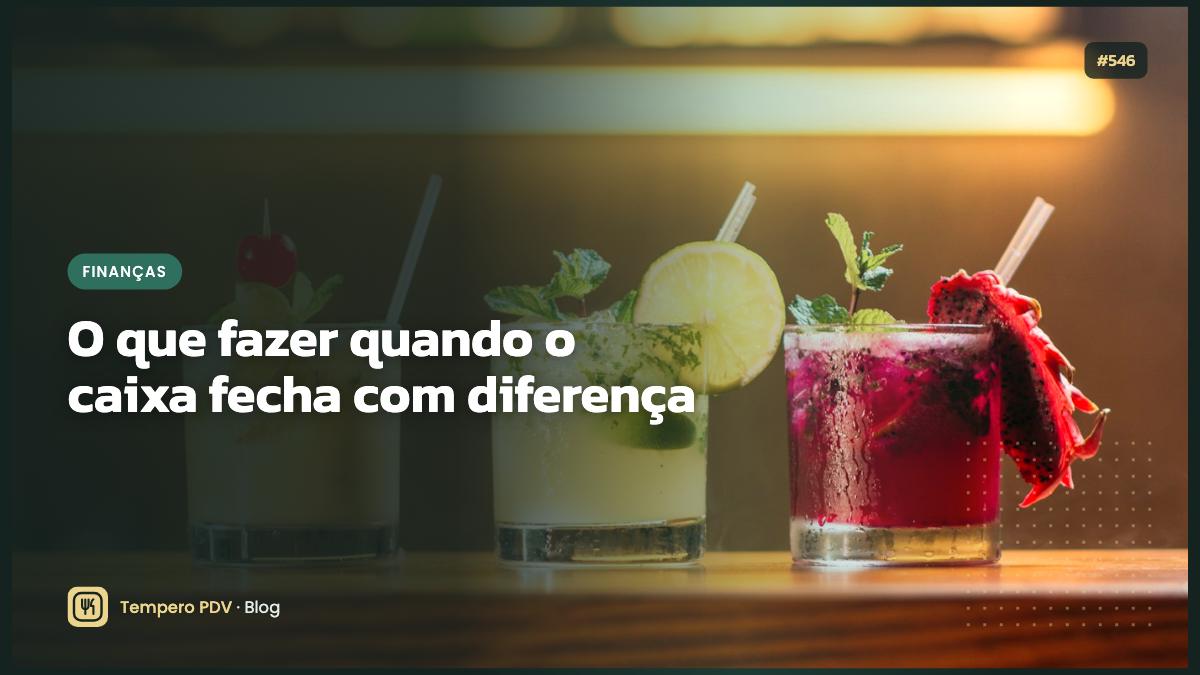 O que fazer quando o caixa fecha com diferença