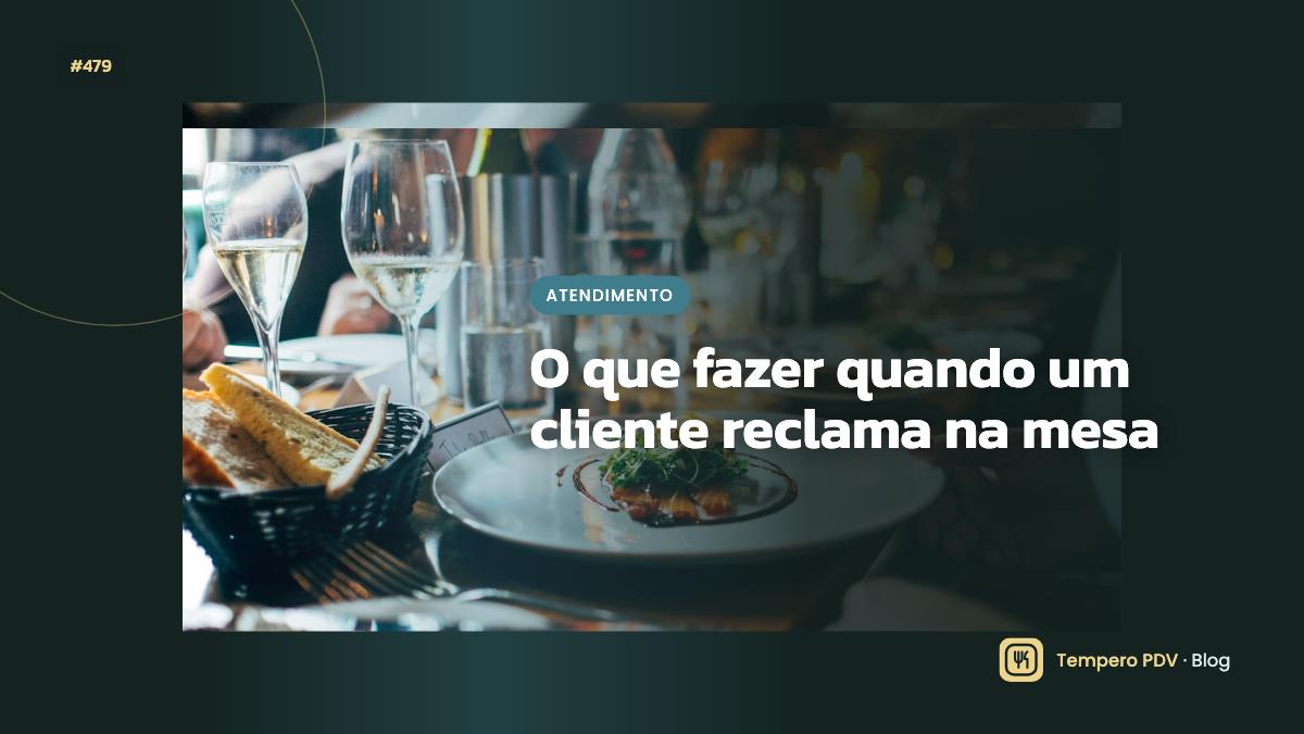 O que fazer quando um cliente reclama na mesa