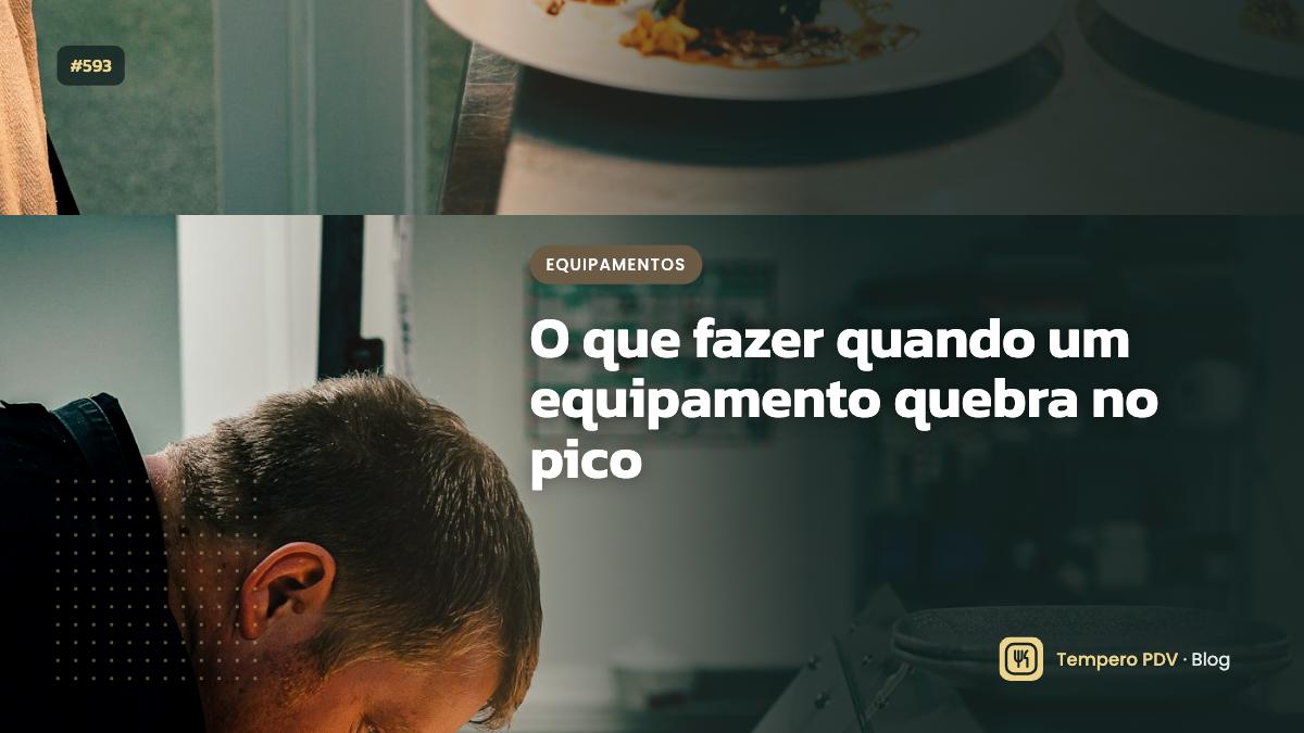 O que fazer quando um equipamento quebra no pico