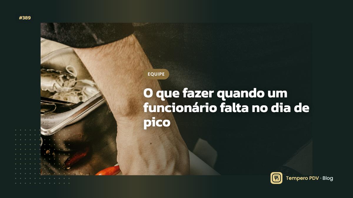 O que fazer quando um funcionário falta no dia de pico