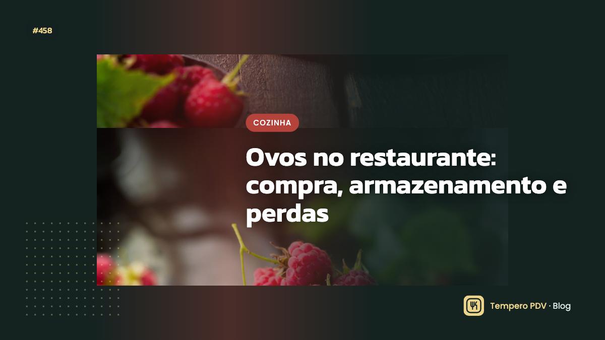 Ovos na cozinha do restaurante